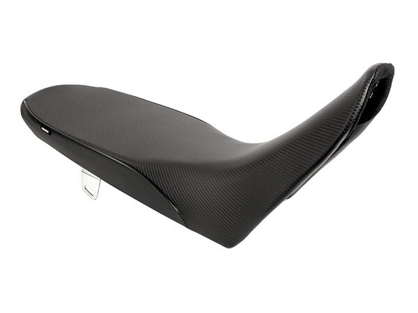 World Sport Seat on the Suzuki DR 650 - Low Version - All Black.